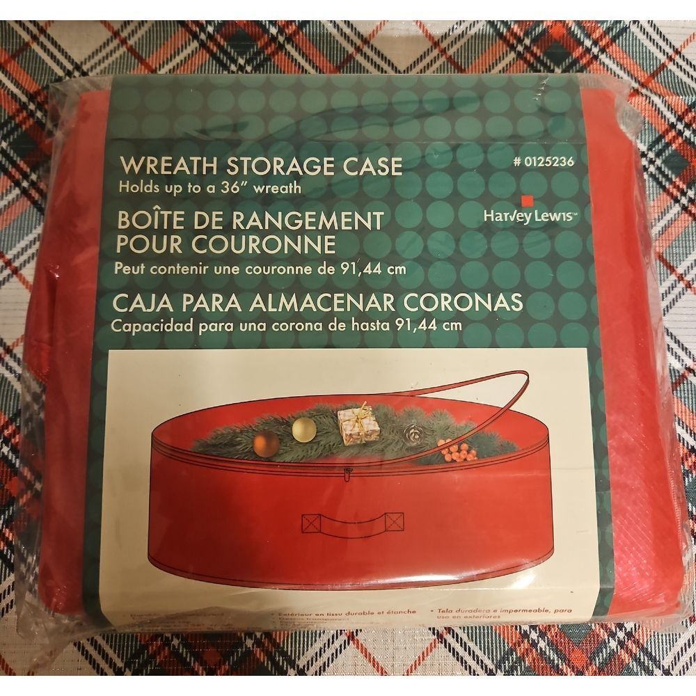 Harvey Lewis Red Wreath Storage Case